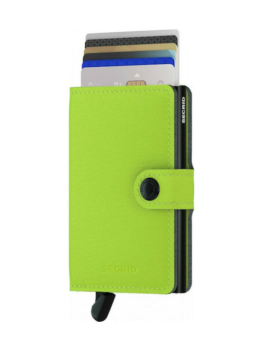Secrid Miniwallet Yard Men's Card Wallet with Slide Mechanism Green