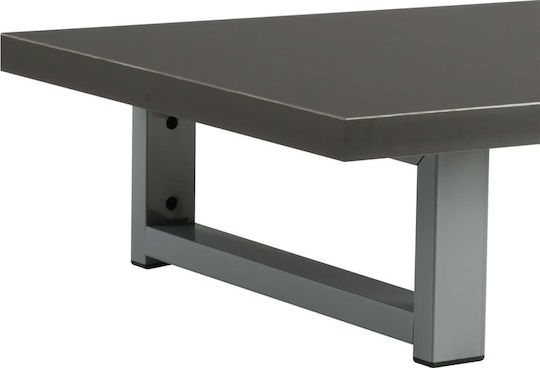 vidaXL Waschtisch mit Waschbecken L60xB40xH16.3cm Aschgrau