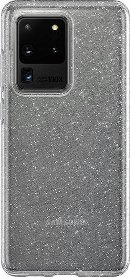 Spigen Liquid Crystal Glitter Umschlag Rückseite Silikon Transparent (Galaxy S20 Ultra)