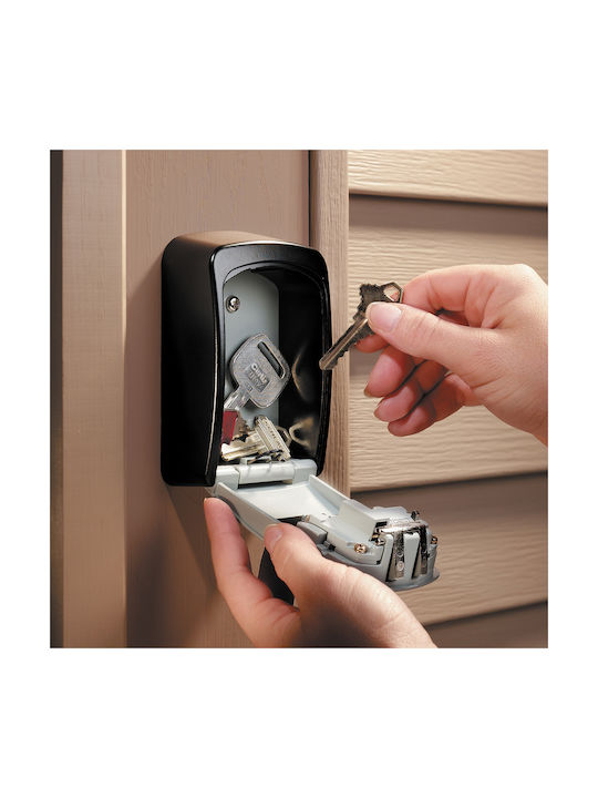 Master Lock Wall-mounted Combination Key Holder Metallic with Combination Dial 8.5x3.5x11.5cm