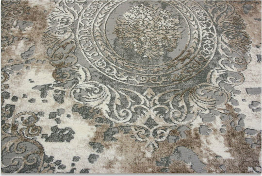 Tzikas Carpets Сет Съвременни Спалня килими Елементи Сив 159-0-355-31131-975 2бр