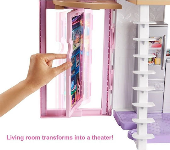Barbie "Ονειρεμένο Σπίτι Στο Μαλιμπού" Πλαστικό Κουκλόσπιτο