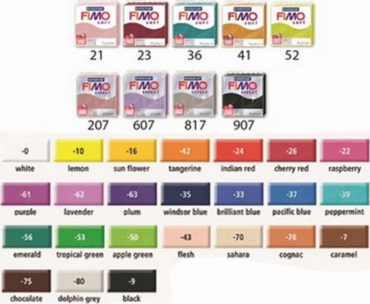 Staedtler Fimo Soft Πολυμερικός Πηλός Μπλε 57gr