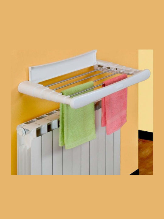 Gimi Telepack Plastic Folding Wall Mounted Clothes Drying Rack with Hanging Length 5m