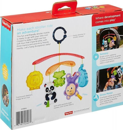 Fisher Price Mobilă Pătuț Rotativ Animale pentru 0++ Luni DYW54