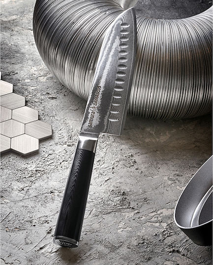 Samura Damascus Μαχαίρι Santoku από Δαμασκηνό Ατσάλι 18cm