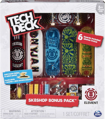 Spin Master Παιχνίδι Μινιατούρα TechDeck Sk8 Shop Bonus Pack για 6+ Ετών (Διάφορα Σχέδια) 1τμχ