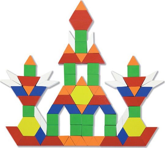 Viga Toys Τουβλάκια Pattern Ξύλινα για 3+ Ετών 250τμχ