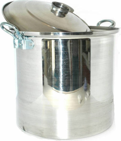 Marmite Aluminium Kapazität 20Es mit Durchmesser 34cm und Höhe 28cm.