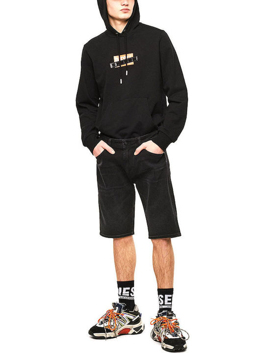 Thoshort Men's Shorts Jeans Black