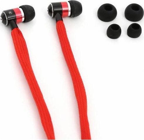 Omega Freestyle Shoelace FH2112 In-ear Handsfree με Βύσμα 3.5mm Κόκκινο