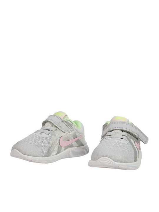 Revolution Revolution 4 Kids Sports Shoes Running with Hoop & Loop Closure Gray