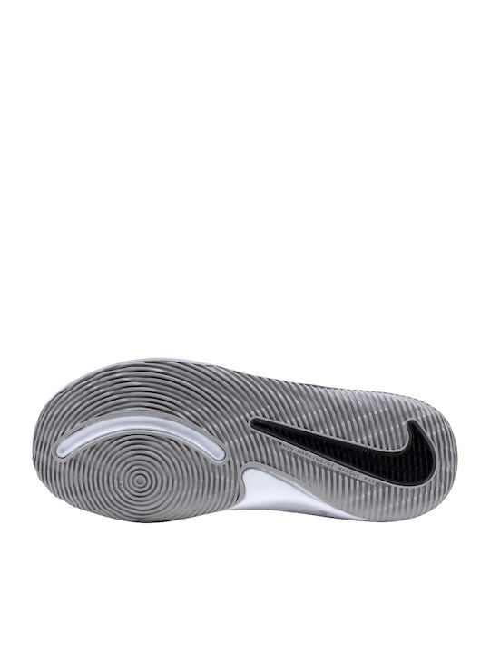 Hustle Team Hustle 9 Kids Sports Shoes Basketball with Hoop & Loop Closure Black / Metallic Silver