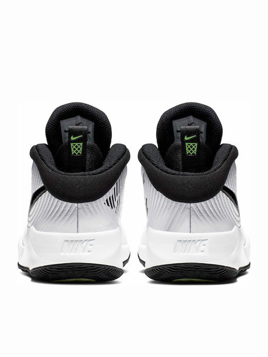 Hustle Team Hustle Kids Sports Shoes Basketball with Laces White / Black / Volt