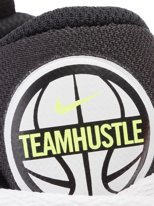 Hustle Team Hustle Kids Sports Shoes Basketball with Laces White / Black / Volt