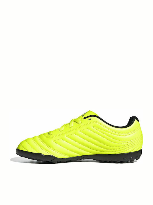 Adidas Παιδικά Ποδοσφαιρικά Παπούτσια Copa 19.4 TF με Σχάρα Κίτρινα