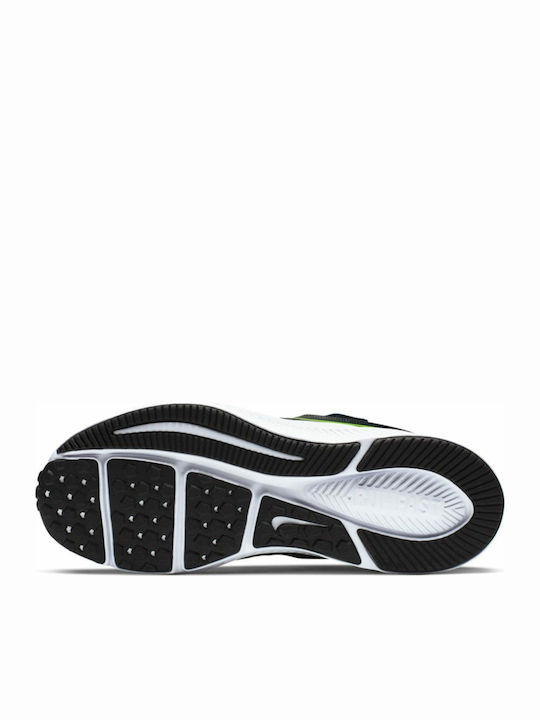 Stern Läufer Star Runner 2 Kinder Sportschuhe Laufen mit Bügel- und Schleifenverschluss Black / White / Volt