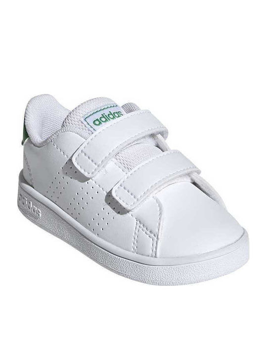 Vorteil Kinder Sneakers mit Klettverschluss Cloud White / Green / Grey Two