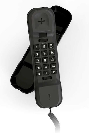 Alcatel T16 Ενσύρματο Τηλέφωνο Γόνδολα Μαύρο
