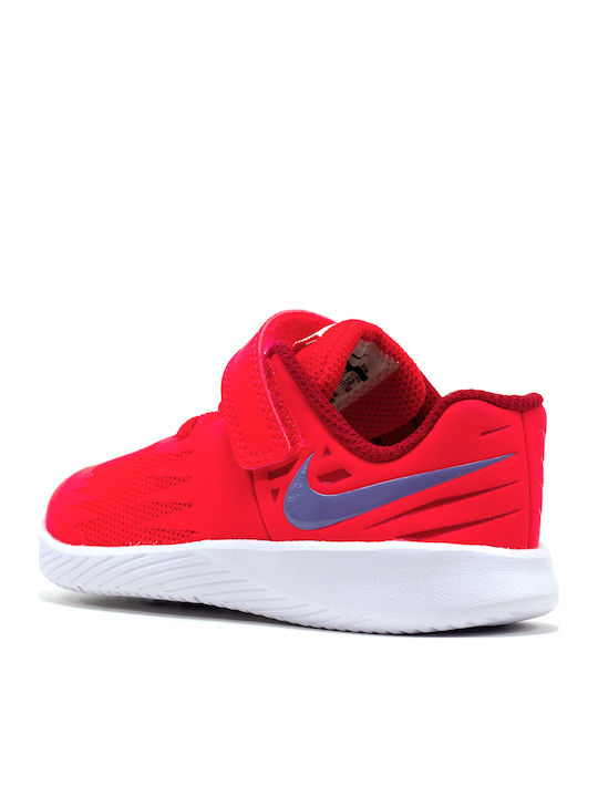 Star Runner Star Runner TD Kids Sports Shoes Running with Hoop & Loop Closure Red