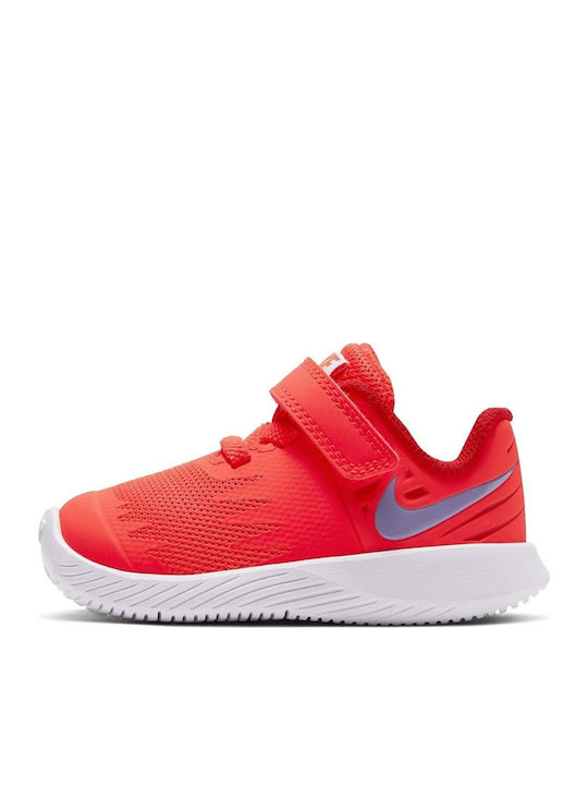 Star Runner Star Runner TD Kids Sports Shoes Running with Hoop & Loop Closure Red