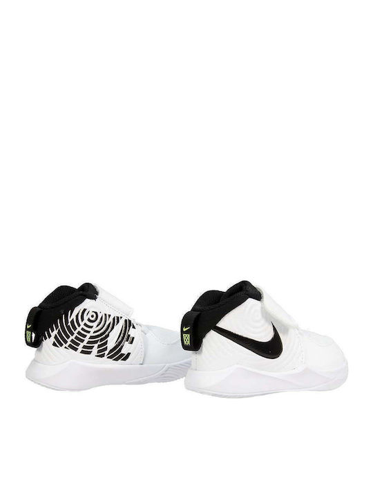 Αθλητικά Παιδικά Παπούτσια Μπάσκετ Team Hustle D9 White / Black / Volt