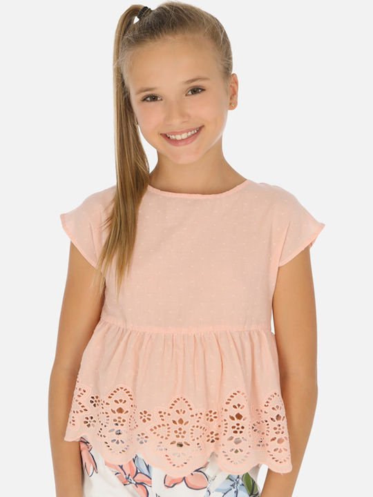 Mayoral Kinderbluse Kurzarm Rosa