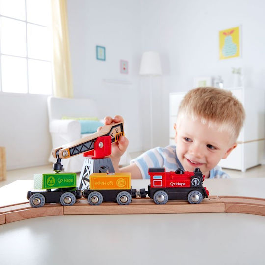 Hape Cargo Delivery Loop Σετ με Τρενάκι από Ξύλο για 3+ Ετών