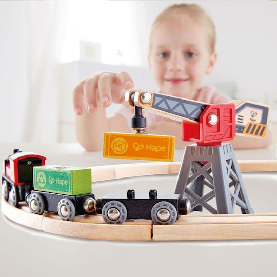 Hape Cargo Delivery Loop Σετ με Τρενάκι από Ξύλο για 3+ Ετών