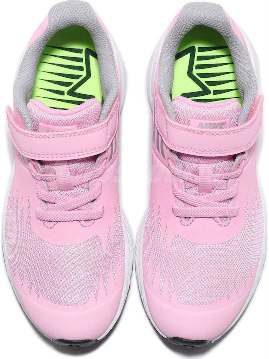 Star Runner PSV Kids Sports Shoes Running with Hoop & Loop Closure Pink