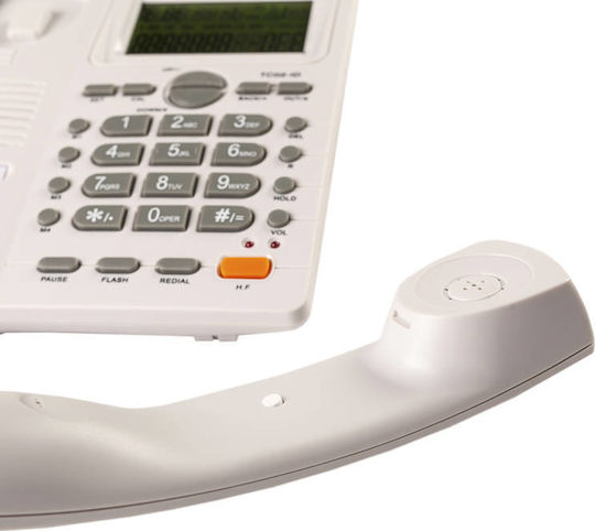 Osio OSW-4710 Ενσύρματο Τηλέφωνο Γραφείου Λευκό OSW-4710W