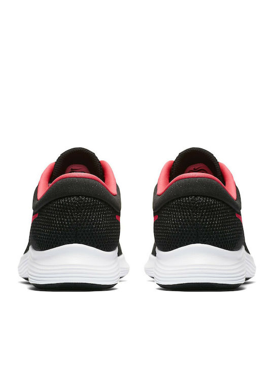 Kids Sports Shoes Running Revolution 4 GS Noir / Blanc / Rose Coureur
