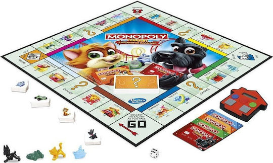 Επιτραπέζιο Παιχνίδι Monopoly Junior Electronic Banking για 2-4 Παίκτες 5+ Ετών Hasbro