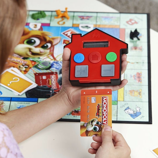 Επιτραπέζιο Παιχνίδι Monopoly Junior Electronic Banking για 2-4 Παίκτες 5+ Ετών Hasbro