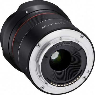 Samyang Voller Rahmen Kameraobjektiv AF 18mm f/2.8 FE Weitwinkel für Sony E Mount