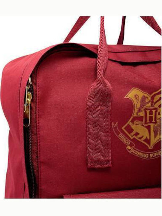 Blue Sky Studios Harry Potter Deluxe Burgundy Σχολική Τσάντα Πλάτης Γυμνασίου - Λυκείου Μπορντό με Θήκη για Παγούρι