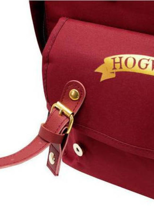 Blue Sky Studios Harry Potter Deluxe Burgundy Σχολική Τσάντα Πλάτης Γυμνασίου - Λυκείου Μπορντό με Θήκη για Παγούρι