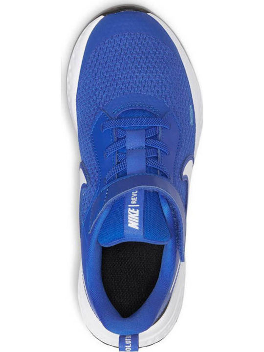 Revolution Revolution 5 PSV Kids Sports Shoes Running with Hoop & Loop Closure Racer Blue / White / Black