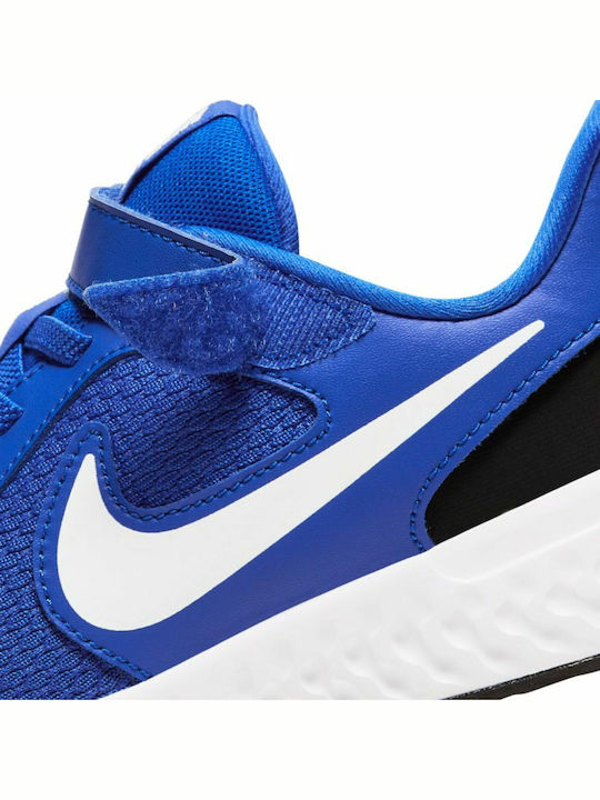 Revolution Revolution 5 PSV Kids Sports Shoes Running with Hoop & Loop Closure Racer Blue / White / Black