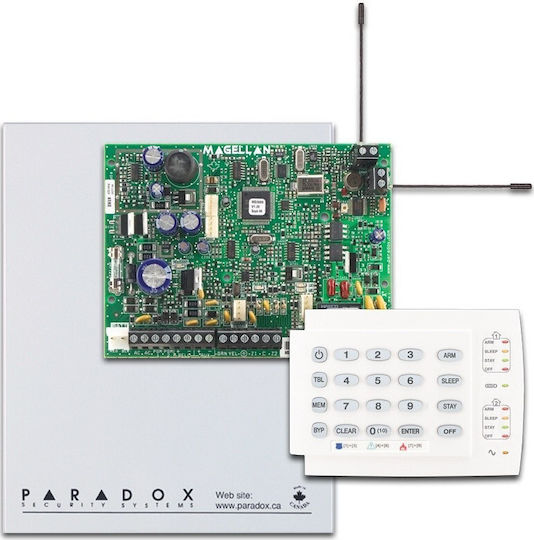 Paradox MG5050 Fără fir Sistem de control al alarmei RF: RF (Radiofrecvență) cu 32 Zone