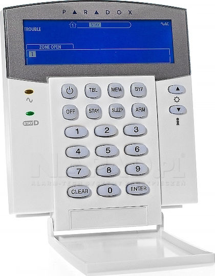 Paradox Security Access-Control Keypad with Screen White K35