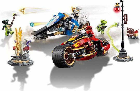 LEGO Ninjago Kai's Blade Cycle & Zane's Snowmobile for 8+ years old Years