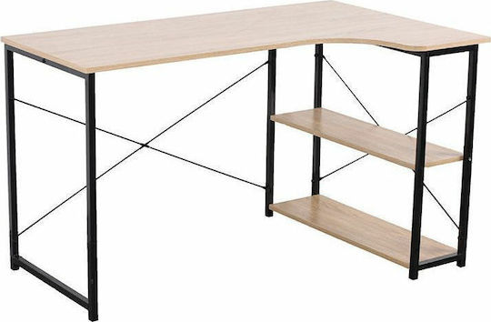 Γραφείο Edge 120x73x75εκ. Μαύρο / Sonoma