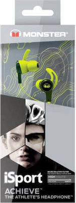 Monster iSport Achieve Wired In-ear Handsfree με Βύσμα 3.5mm Πράσινο