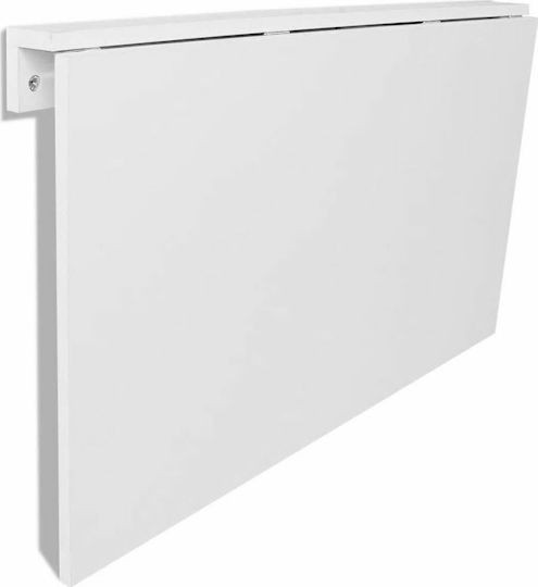 Tisch Küche Klappbar Holz White 100x60x56cm