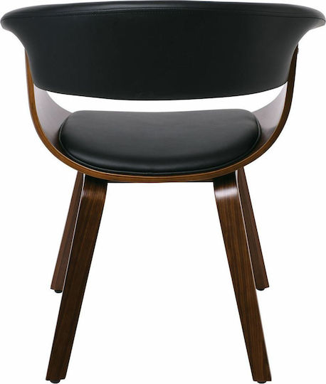 Herman Dining Room Wooden Armchair Black 68x56x77cm