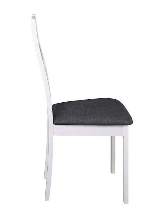 Miller Καρέκλες Τραπεζαρίας Ξύλινες Γκρι 2τμχ 45x52x97εκ.