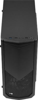 Aerocool Tomahawk-A Gaming Midi Tower Κουτί Υπολογιστή με Πλαϊνό Παράθυρο Μαύρο