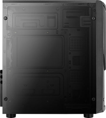 Aerocool Tomahawk-A Gaming Midi Tower Κουτί Υπολογιστή με Πλαϊνό Παράθυρο Μαύρο