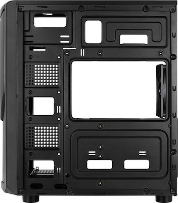 Aerocool Tomahawk-A Gaming Midi Tower Κουτί Υπολογιστή με Πλαϊνό Παράθυρο Μαύρο